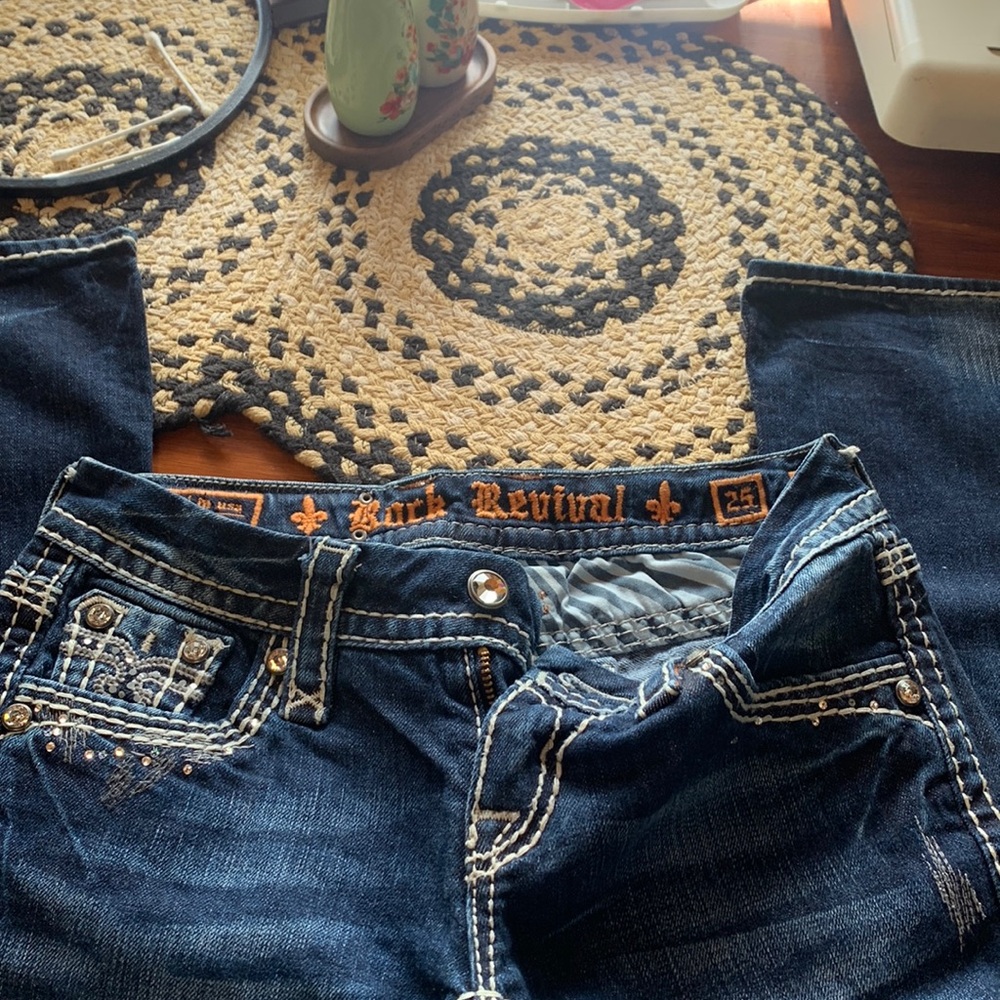 Womens size 25 Rock Revival boot cut jeans